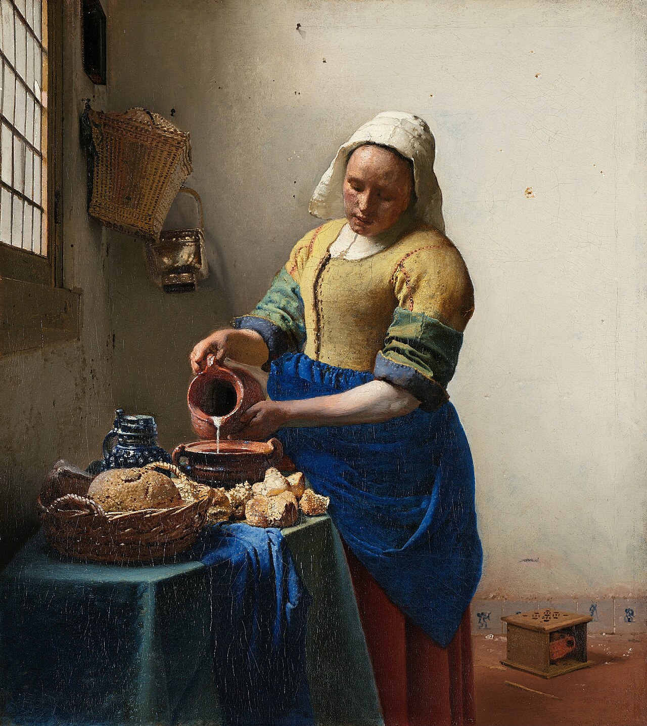 The Milkmaid. Johannes Vermeer, c. 1658.