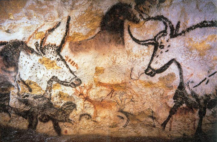 Cave painting at Lascaux, around 17,000 years old.